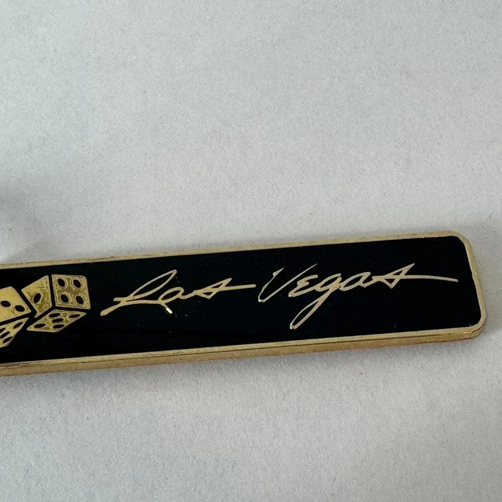 Las‎ Vegas Allen Keychain Black Gold Dice Casino Souvenir